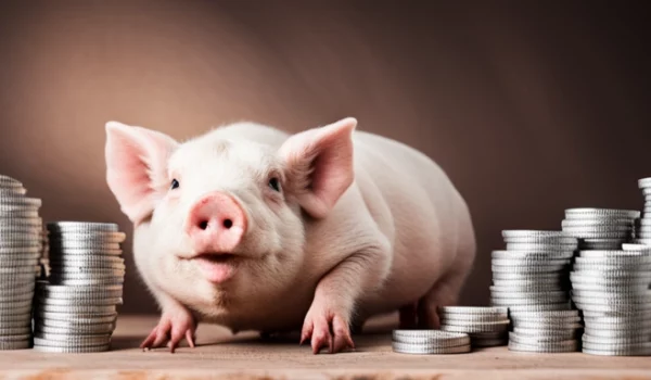 Geld und Sparschwein